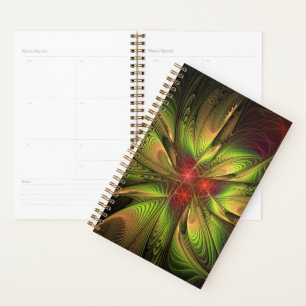 Agenda Flor de fantasia fractal macia e tenra