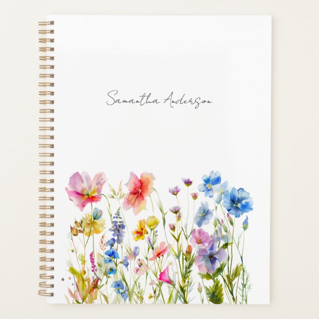 Agenda Flor de Flor Personalizado (Frente)