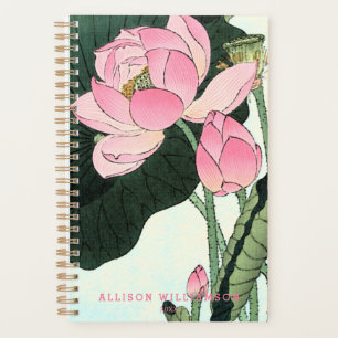 Agenda Flor de Lotus Japonês - Vintage Fine Art