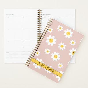 Agenda Flor de margarida bonitinha sorridente Verão