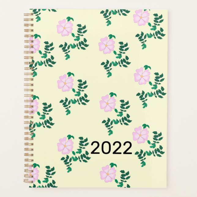 Agenda Flor de Rosa selvagem 2022 (Frente)