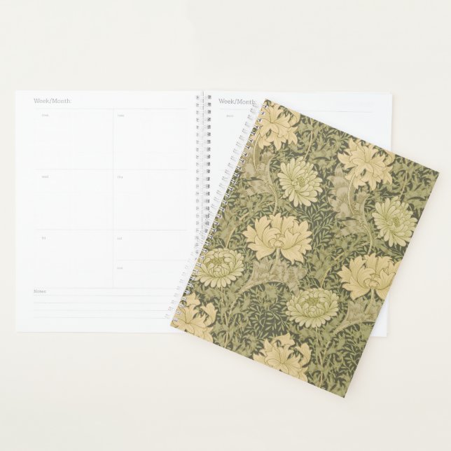 Agenda Flor de Salvia Crisântemo William Morris (Exibição)