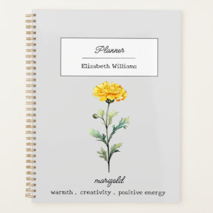 AGENDA FLOR DO NASCIMENTO MARIGOLD DE OUTUBRO PERSONALIZA