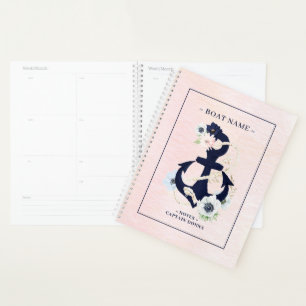 Agenda Flor marinha de ancoragem náutica florada