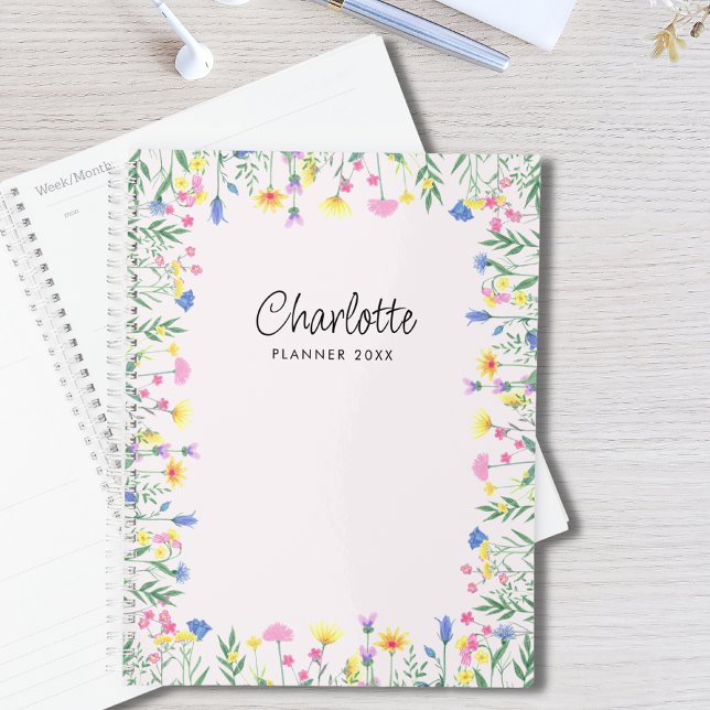 Agenda Flor Selvagem Personalizada (Criador carregado)