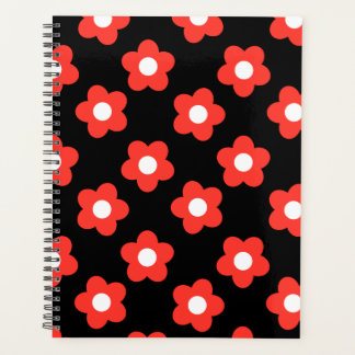 Agenda Flor Vermelho Grande