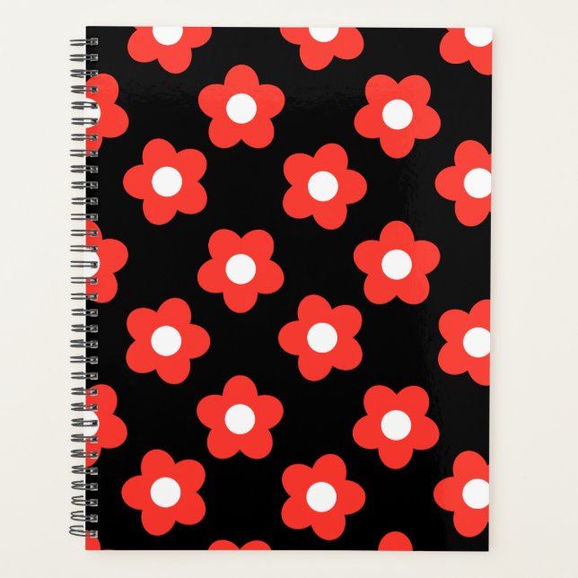 Agenda Flor Vermelho Grande (Frente)