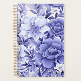 Agenda Floral Azul