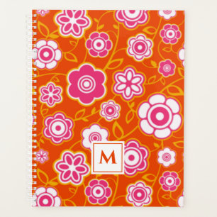 Agenda Floral Bandana Impressão Monograma