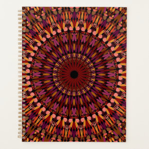 Agenda Floral Brown Mandala Design- 48566