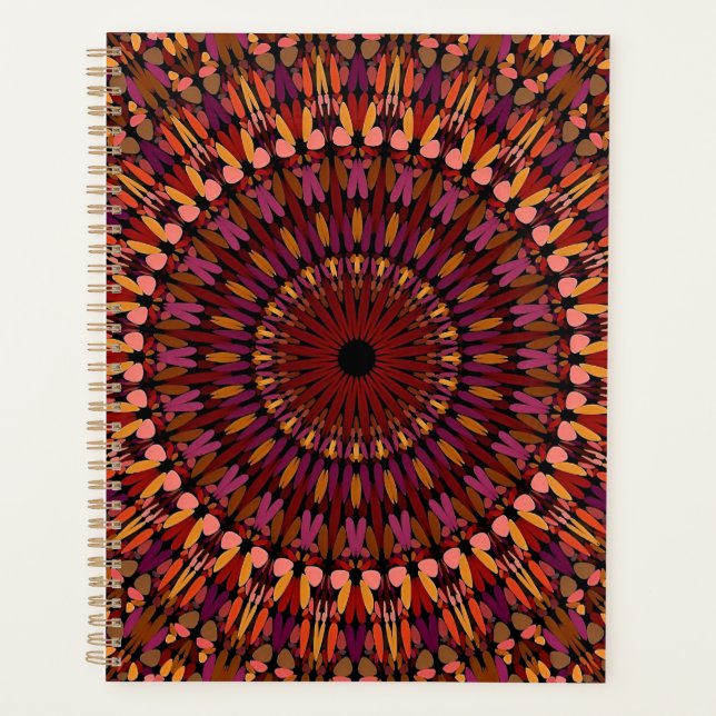 Agenda Floral Brown Mandala Design- 48566 (Frente)