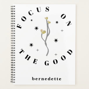 Agenda Floral Datinado Personalizado Foco no Bem