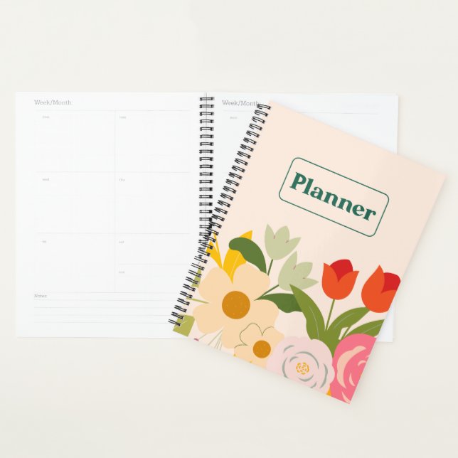 Agenda Floral Elegance Planner (Exibição)