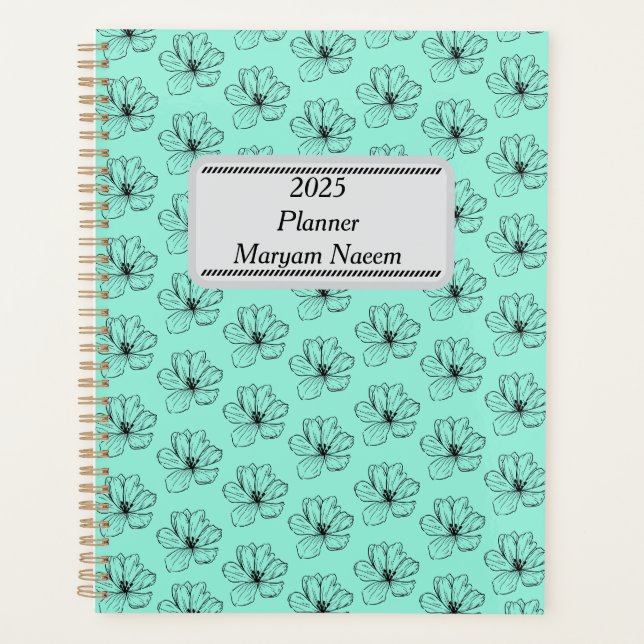 Agenda Floral Fantasy Seamless Planner Design (Frente)