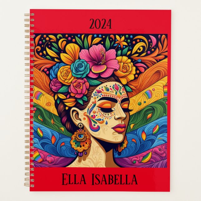 Agenda Floral Linda Mulher (Frente)