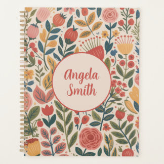 Agenda Floral Moderno Bege