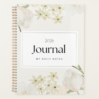 Agenda Floral Pastel Soft e Estética Minimalista Elegante