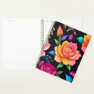 Agenda Floral Patern Rosa
