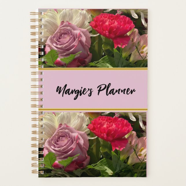 Agenda Floral personalizado (Frente)