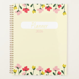 Agenda Floral Planner – Elegant Flower-Themed