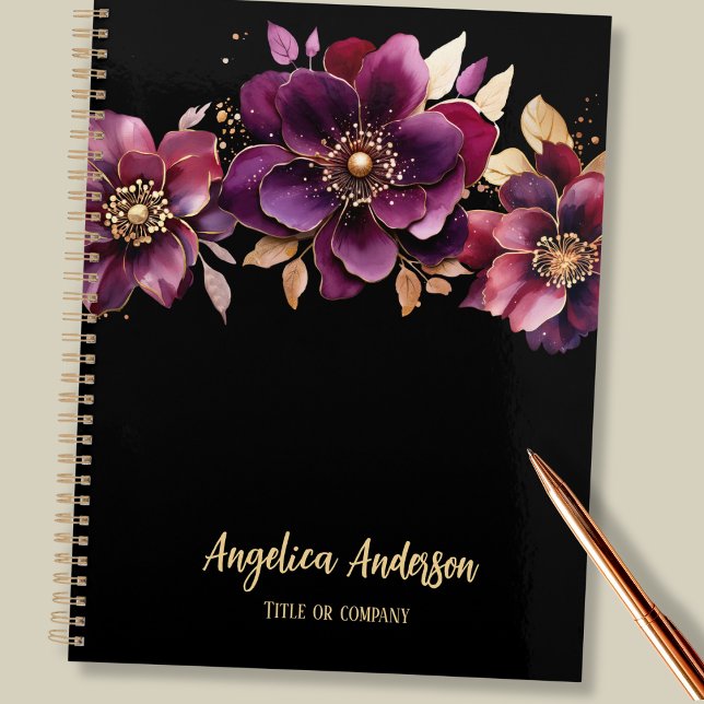 Agenda Floral Puro Personalizado (Criador carregado)