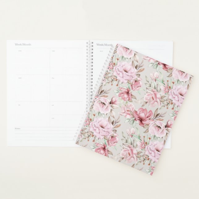 Agenda Floral Rosa (Exibição)
