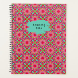 Agenda Floral Rosa Bonito