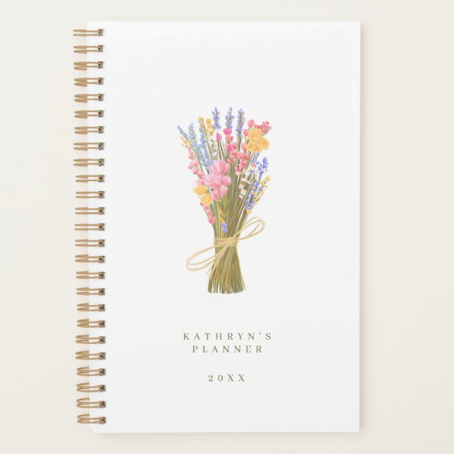Agenda Floral Simples (Frente)