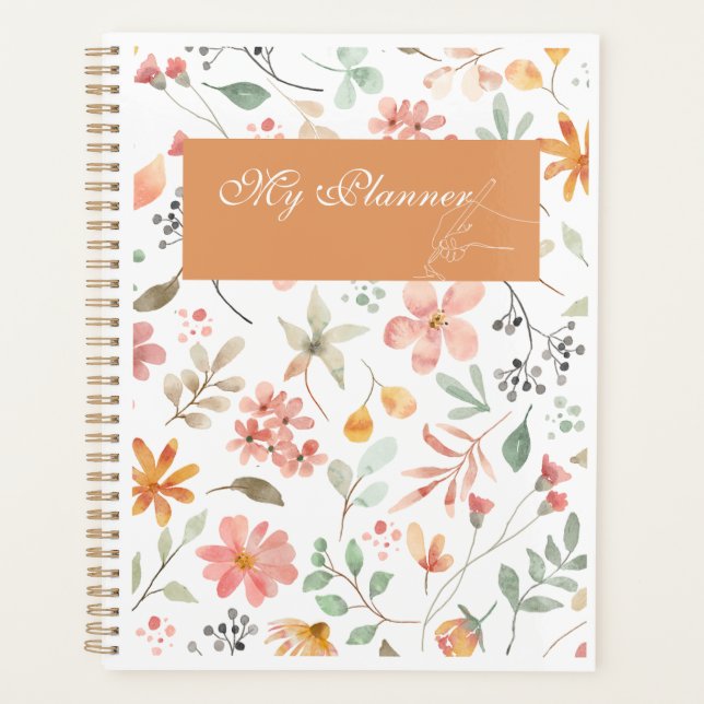 Agenda Floral Watercolor planner (Frente)