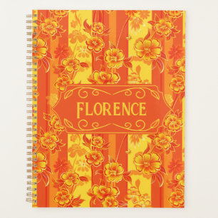 Agenda Florence Yellow e Orange Floral