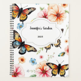 Agenda Flores aquáticas borboletas jardim pessoal
