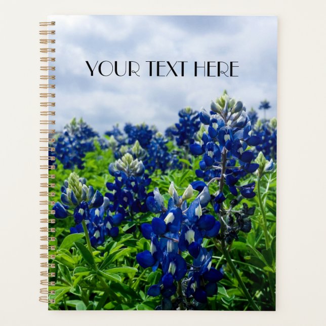 Agenda Flores Azuis Flores do Texas Floral (Frente)