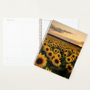 Agenda Flores Campo de girassol