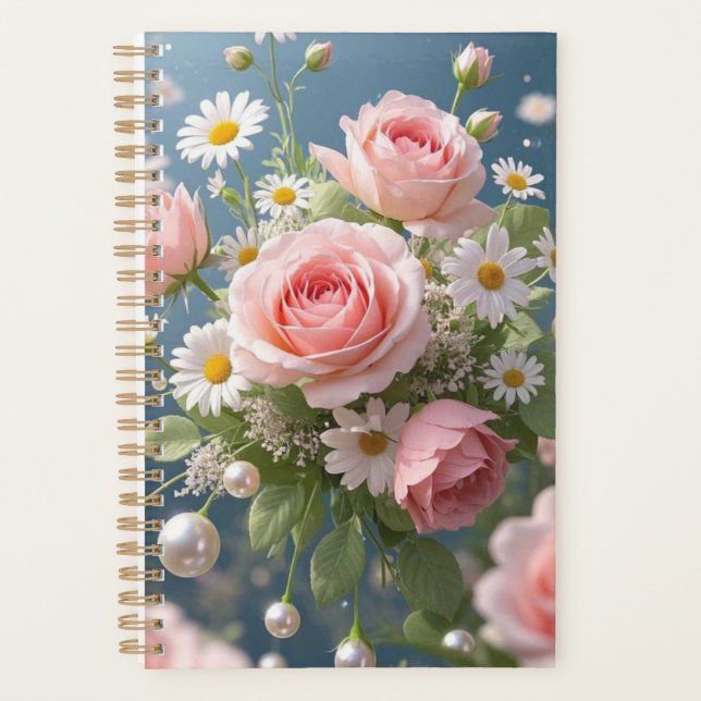Agenda Flores com elegância extravagante eterno (Frente)