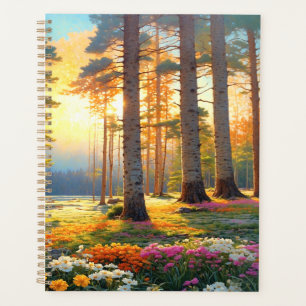 Agenda Flores da Floresta e Arte Colorida de Verão