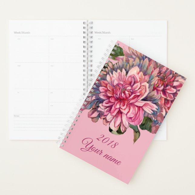 Agenda flores dahlias (Exibição)