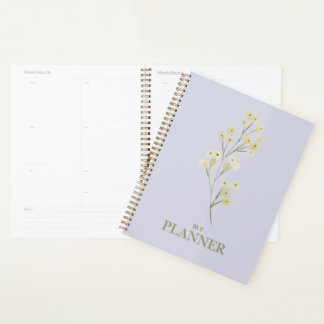 Agenda Flores de Aquarela de Kaye e Verão