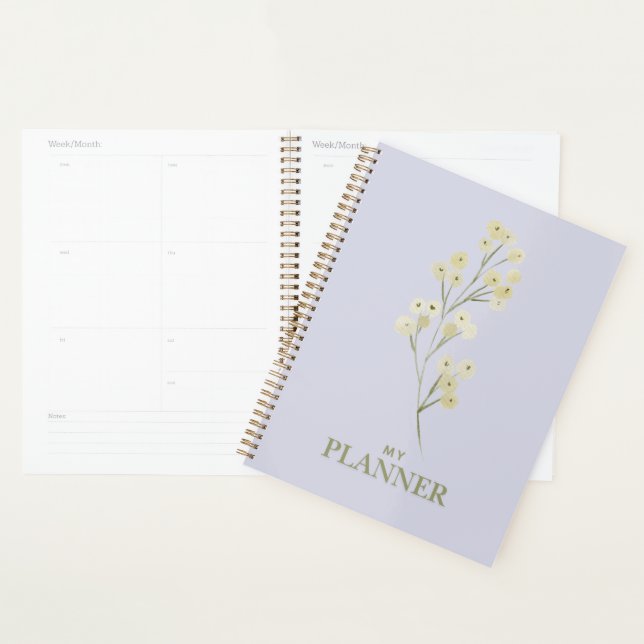 Agenda Flores de Aquarela de Kaye e Verão (Exibição)