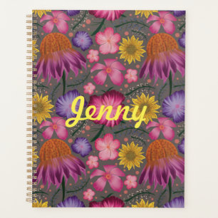 Agenda Flores de Cinza Selvagem Personalizadas