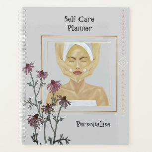 Agenda Flores de Cone Rosa Massageiam Diário Floral Self-