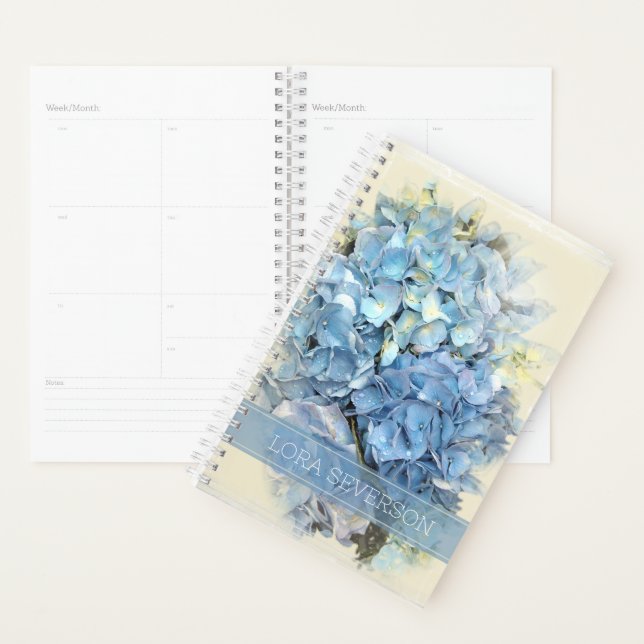 Agenda Flores de Hydrangea Azul (Exibição)