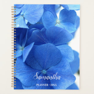 Agenda Flores de Hydrangea Azul Personalizadas