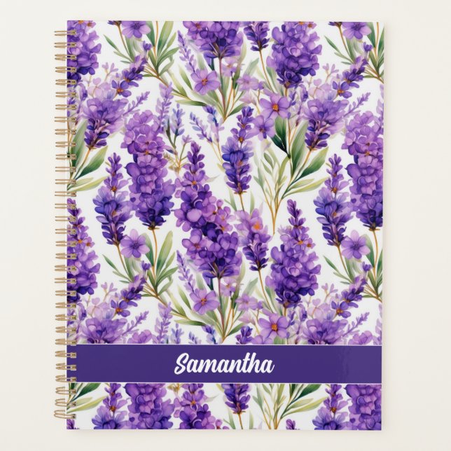 Agenda Flores de Lavanda Elegantes (Frente)