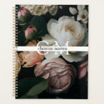Agenda Flores de monograma mínimas modernas<br><div class="desc">Moderno,  mínimo,  monograma,  flores Planner,  belo presente de natal para sua família e amigos. Ou para você começar em um feliz ano novo!</div>