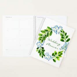 Agenda Flores de Não-Me-Esqueças Casamento Aquarela