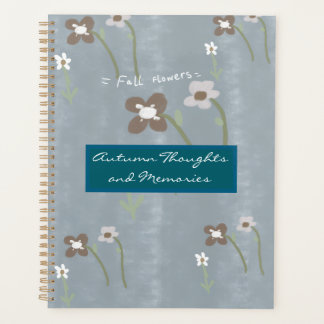 Agenda Flores de Outono Caderno de Aquarela de Outono