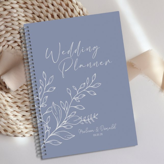 Agenda Flores de Vinca Casamento Boho (Criador carregado)