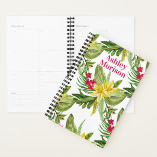 Agenda Flores Exóticas, Rosa E Amarelo