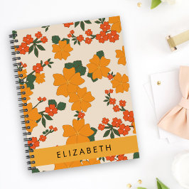 Agenda Flores Laranja, Padrão De Flores, Seu Nome