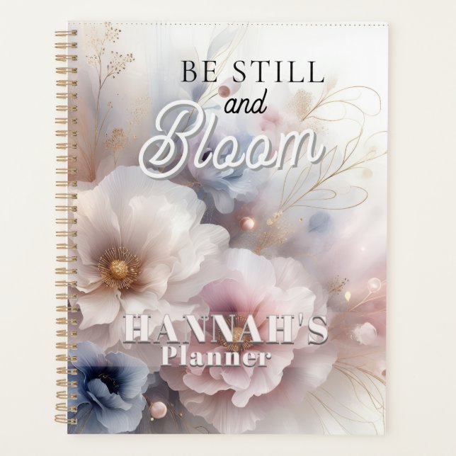 Agenda Flores Personalizadas Fé Cristã (Frente)